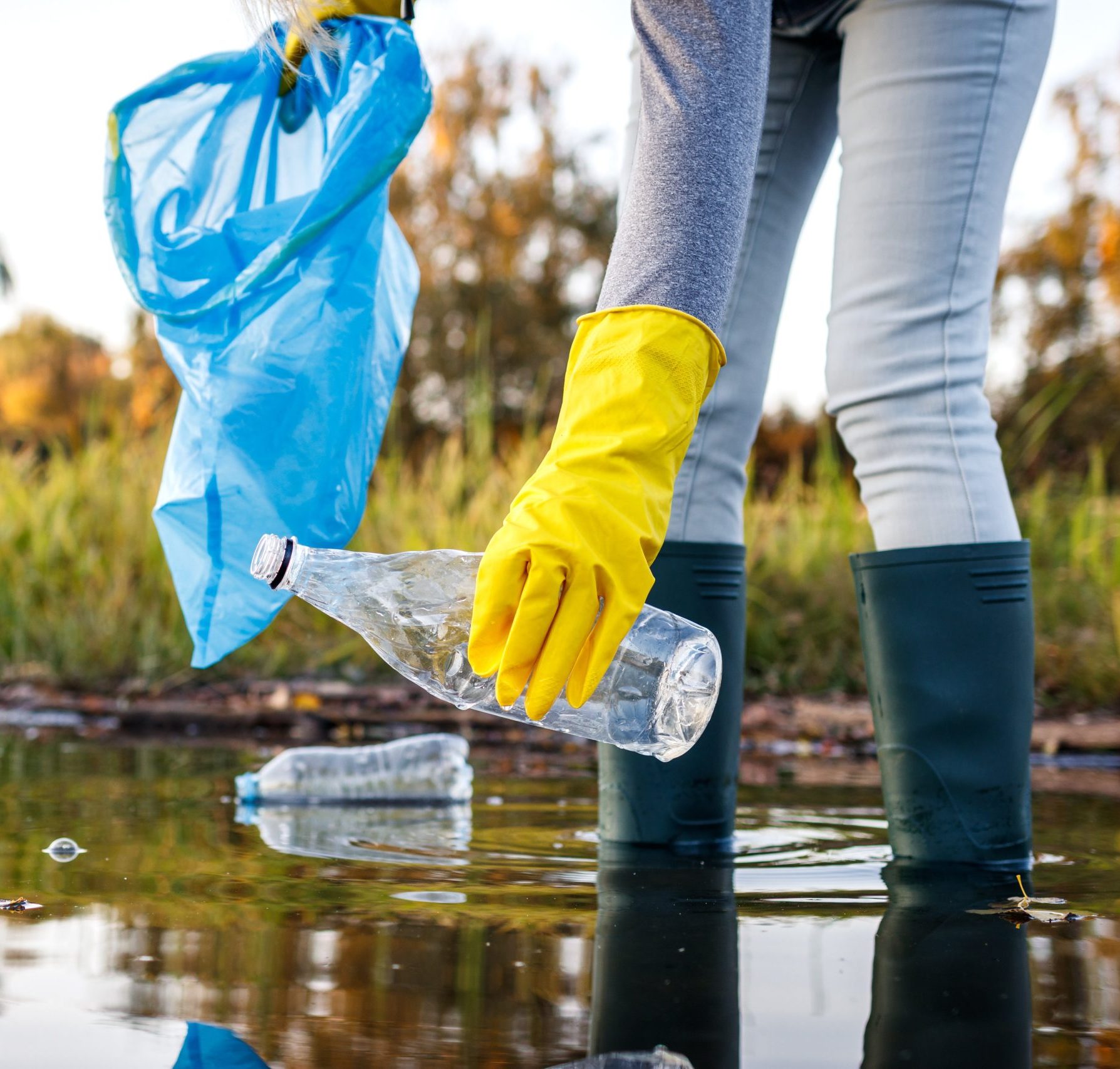 River cleanup event