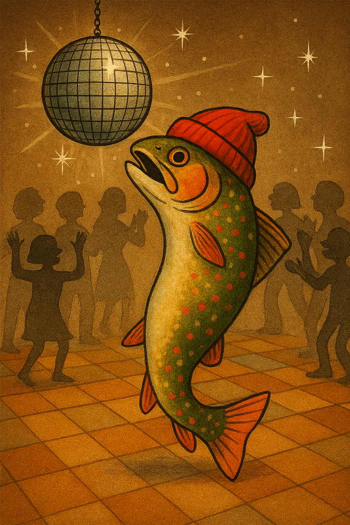 Dancing Trout at holiday party